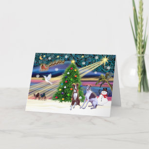 Cartão De Festividades Xmas Magic-Whippet9and10