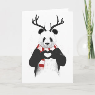 Cartão De Festividades Xmas Panda
