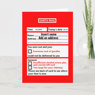 Cartão De Festividades Xmas personalizável e engraçado