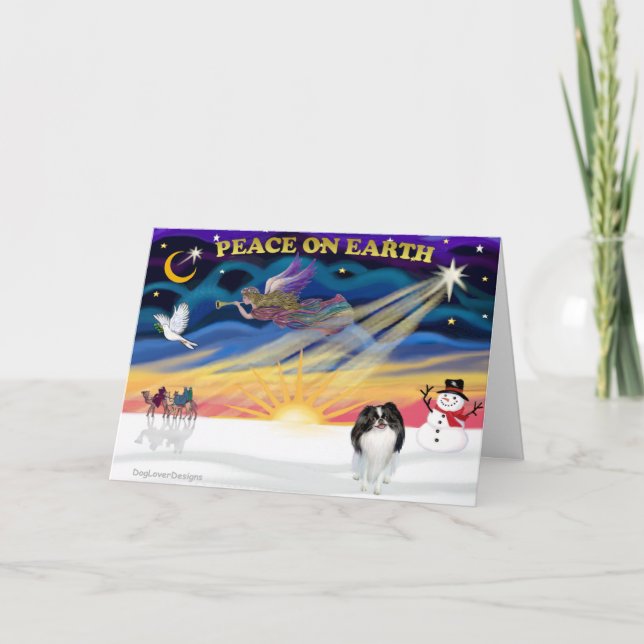 Cartão De Festividades XmasSunrise-Japonês (Frente)