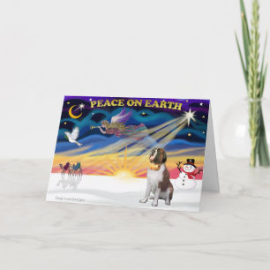 Cartão De Festividades XmasSunrise - Saint Bernard 1