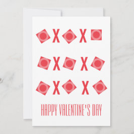 Cartão De Festividades XOs de Namorados e beijos