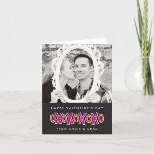 Cartão De Festividades XOXO Valentine's Day Photo Note Card