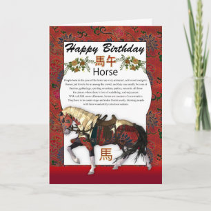 Cartão De Festividades Year Of The Horse Chinese Zodiac Fun Facts