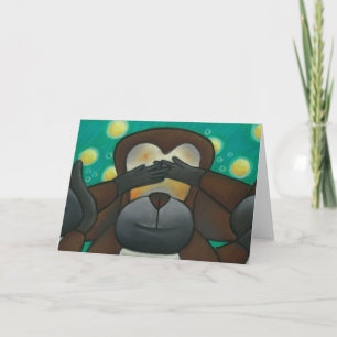 Cartão De Festividades Year of the Monkey Greeting Card