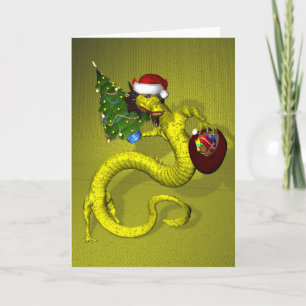 Cartão De Festividades Yellow Dragon