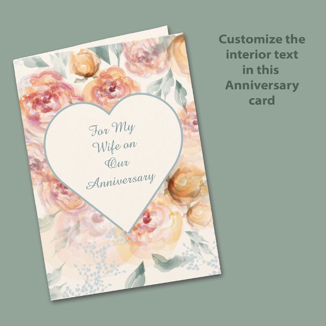 Cartão De Festividades Yellow, Tangerine and Cream Roses Anniversary Card (Criador carregado)