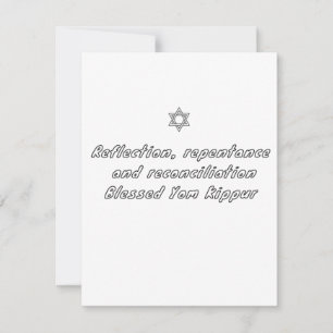 Cartão De Festividades Yom Kipur