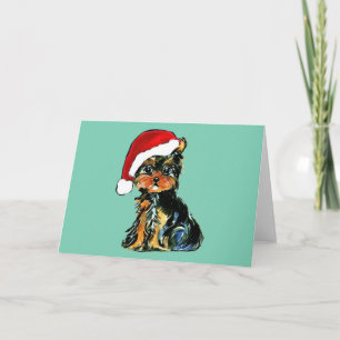 CARTÃO DE FESTIVIDADES YORKSHIRE TERRIER