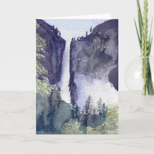 Cartão De Festividades Yosemite Falls2, Parque Nacional Yosemite (Frente)