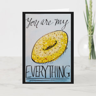 Cartão De Festividades You Are My Everything funny watercolor valentine