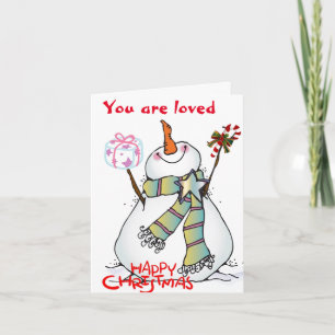 CARTÃO DE FESTIVIDADES YOU MAKE ME ****A HAPPY CHRISTMAS"****