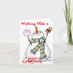 CARTÃO DE FESTIVIDADES YOU MAKE ME ****A HAPPY CHRISTMAS"****