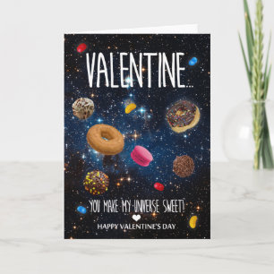 Cartão De Festividades You make my universe sweet Valentine's Day