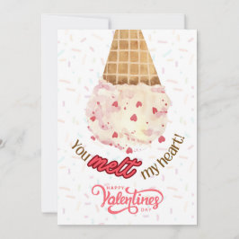 Cartão De Festividades You Melt My Heart Valentine's Day Card