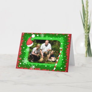 Cartão De Festividades Your own photo in a Christmas frame! -
