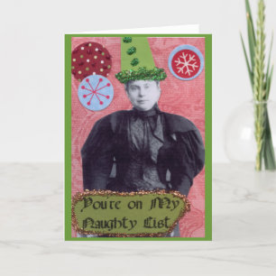 Cartão De Festividades You're on My Naughty List