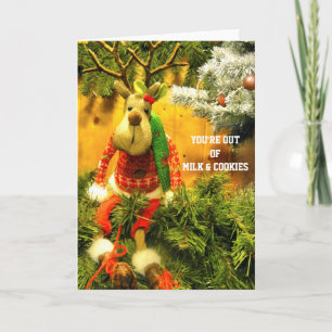 Cartão De Festividades YOU'RE OUT OF MiLK AND COOKiES 2