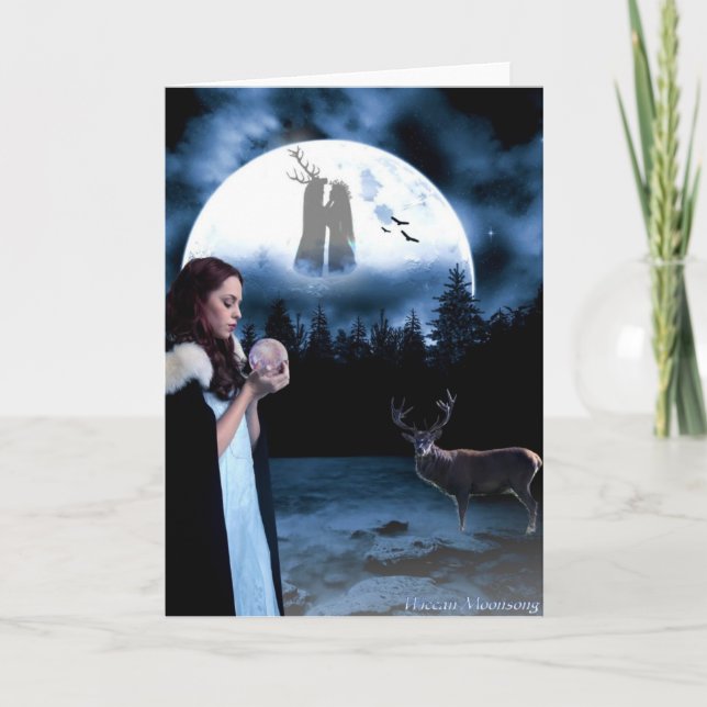 Cartão De Festividades Yule (Frente)