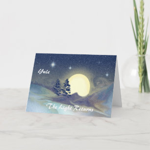 Cartão De Festividades Yule - A Luz Retorna