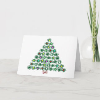 Cartão De Festividades Yule - Árvore Sol