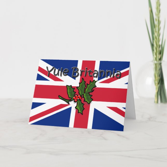 Cartão De Festividades Yule Britannia (Frente)