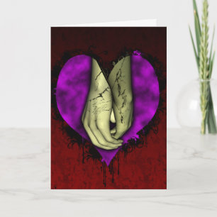 Cartão De Festividades Zombie Love Gothic Valentine's Day Card