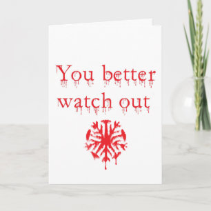 Cartão De Festividades Zombie Santa Christmas Card