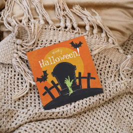 Cartão De Festividades Zumbi do Halloween