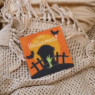 Cartão De Festividades Zumbi do Halloween