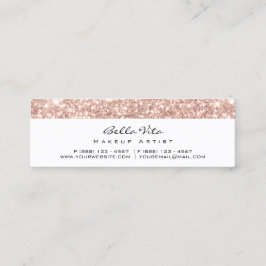 Cartão de fidelidade 6 Punch Makeup White Rose Blu