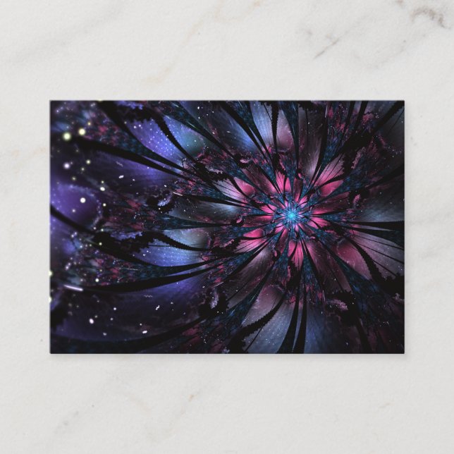 Cartão De Fidelidade Abstract fractal flower design.   (Frente)