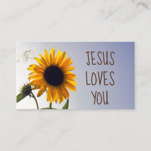 Cartão De Fidelidade Amores de Jesus do girassol você