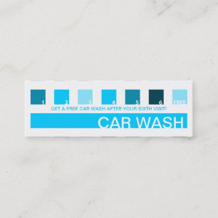 Cartão De Fidelidade Apreciação do cliente do LAVAGEM DE CARROS
