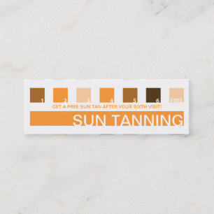 Cartão De Fidelidade Apreciação do cliente do SUN TANNING (quadrados-mo
