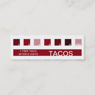 Cartão De Fidelidade Apreciação do cliente do TACOS (quadrados da