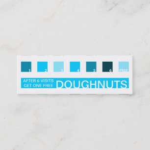 Cartão De Fidelidade Apreciação do cliente DOUGHNUTS (mod quadrares)