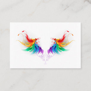 Cartão De Fidelidade Asas Fluffy Rainbow