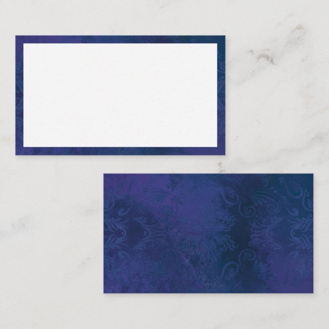 Cartão De Fidelidade azul (Frente/Verso)