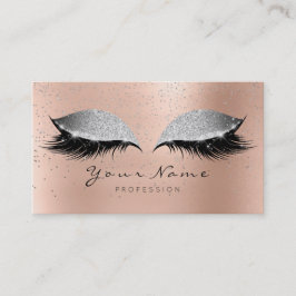 Cartão De Fidelidade Belty Salon Loyalty Card Makeup Silver Lashes 10