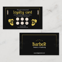 Cartão de Fidelidade Black Gold Barbershop