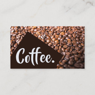 Cartão De Fidelidade Bloco de feijões de café Brilhante Simples Punch