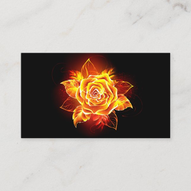 Cartão De Fidelidade Blooming Fire Rosa (Frente)