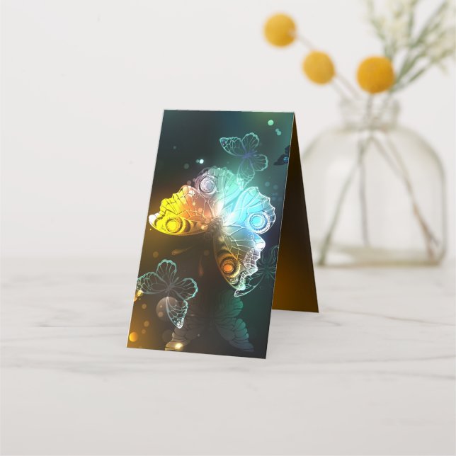 Cartão De Fidelidade Borboletas luminosas e borboletas noturnas (Verso)