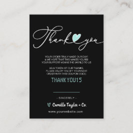 Cartão De Fidelidade Business Obrigado a você e código de desconto | Le