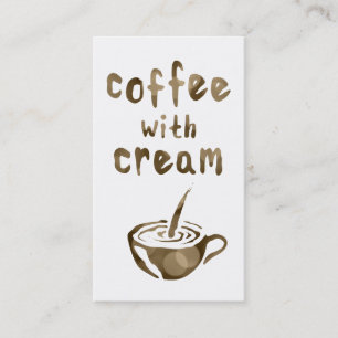 Cartão De Fidelidade café com cartão-punho-creme