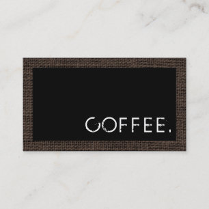 Cartão De Fidelidade Campanha do Café de Lealdade Punch Modern Black Ba