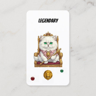 Cartão De Fidelidade Carta Colecionável de Gato Punk Lendário - Feline