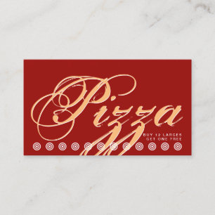 Cartão De Fidelidade cartão-fidelidade do cliente PIZZA do script