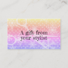 Cartão De Fidelidade Cartão-presente de cupom de férias estilista de sa